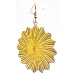 GOLD STAR Earring Classy Bali Drop Long Dangling Hoop Hook LIGHTWEIGHT Dual Tone